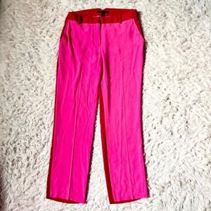 Neon Vivid Colorful Statement Colorblock Rave Maximalist Trousers Womens M Retro